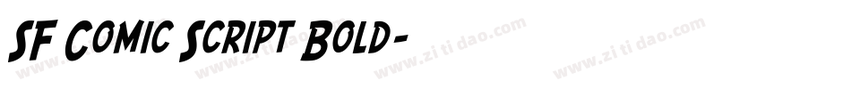 SF Comic Script Bold字体转换